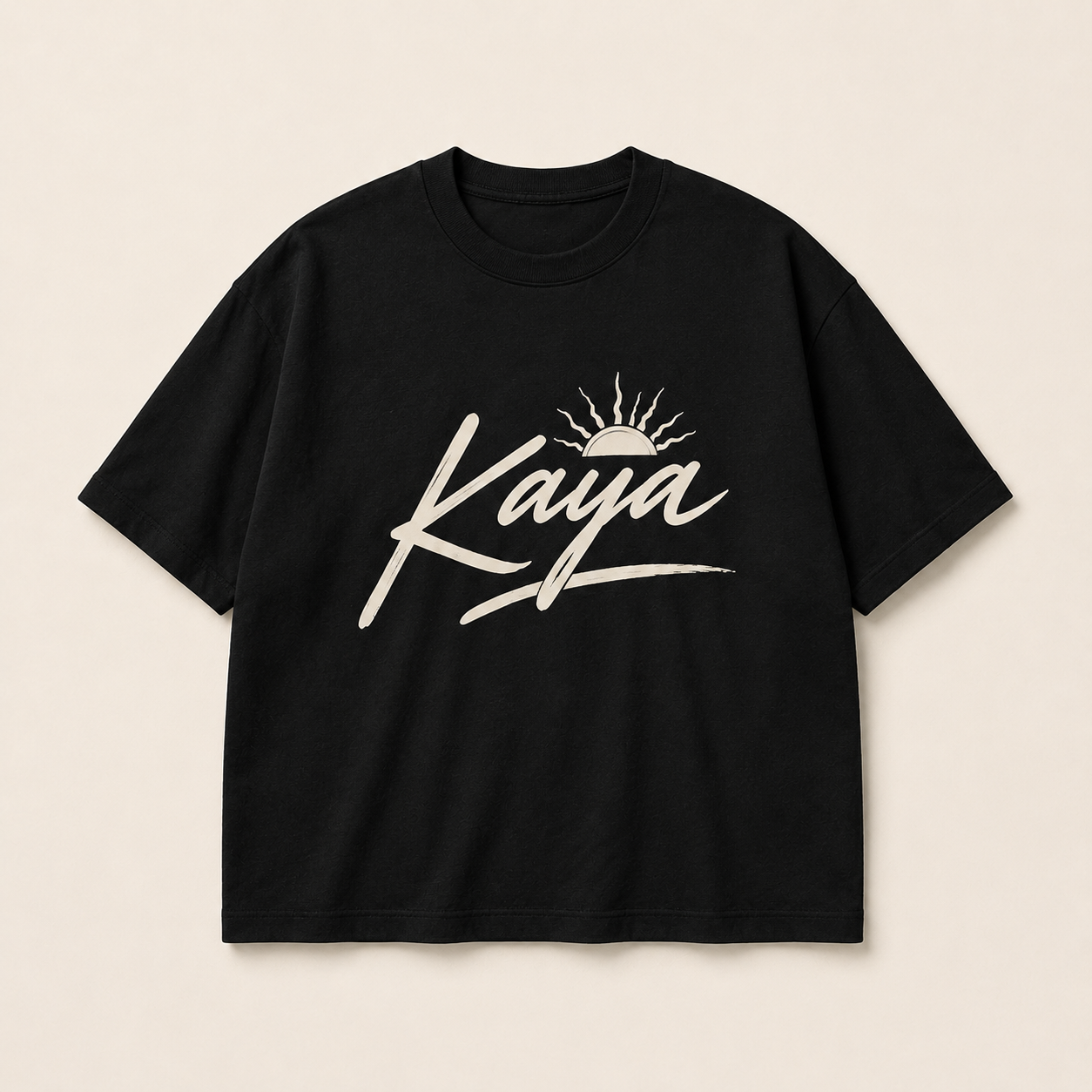 KAYA フロントロゴ Tシャツ BLACK